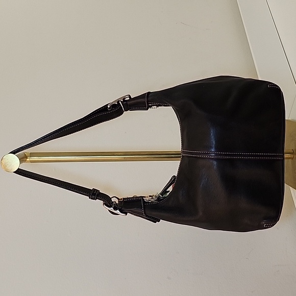 Coach Y2K Legacy Elegant Black Leather Convertible Crossbody Hobo Bag 9566 - Picture 5 of 16